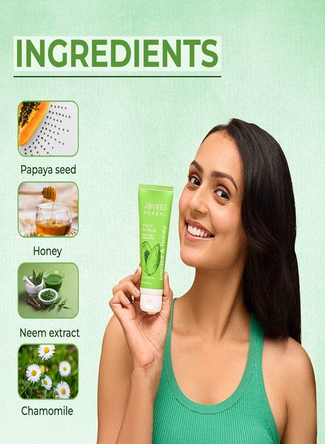 JOVEES HERBAL Honey And Papaya Face Scrub 100 Ml - Image 4